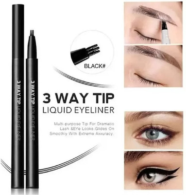 AFARAXIA Eyebrow Pencil with a Micro-Fork Tip Applicator Creates Natural Looking Brows 1.2 g(BLACK)