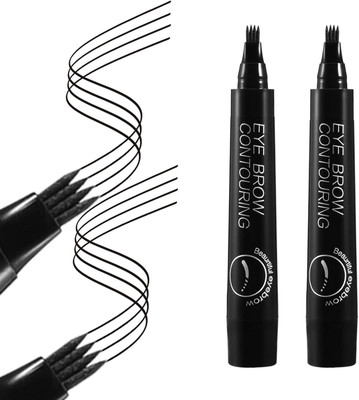 luzimaisa COMBO OF PERFECT EYE BLACK CONTOURING COLOR PEN 4-TIP PEN(black)