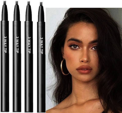 REIMICHI Eyebrow Pencil with a Micro-Fork Tip Applicator Creates Natural Looking Brows(black)