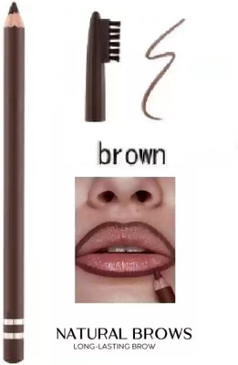 NADJA Eyebrow Pencil with Waterproof Eyebrow Pencil With Brush(BROWN)