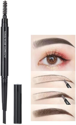 Arcanuy New Eyebrow Pencil 2 in 1 Dual Function Eye Brow Filling Pencil with Brush(black)