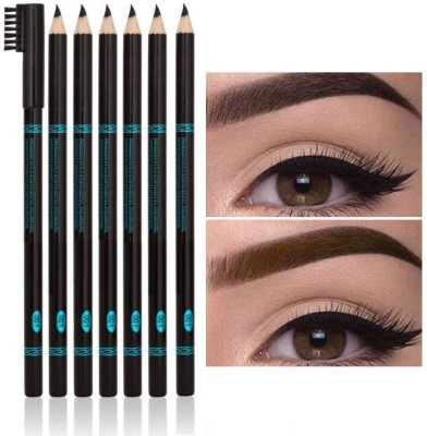 Luster Shine Black Waterproof & Long lasting Eyebrow Pencil(BLACK)