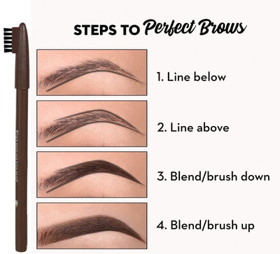 tanvi27 Eyebrow Pencil Dark Brown And Brush(brown)