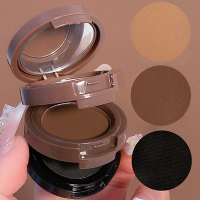 GABBU New 3 In 1 Black and Brown Eyebrow Powder Kit(Multicolor)