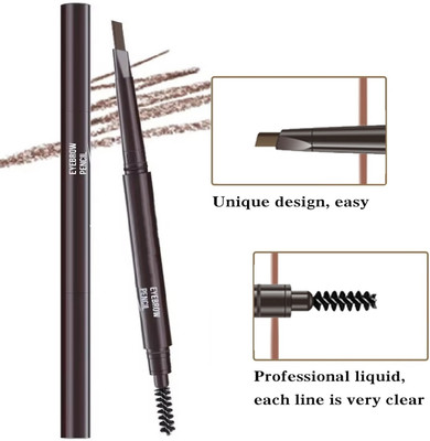 NADJA Eye brow Filler Pencil with 2-in-1 Dual-Ended(Brown)