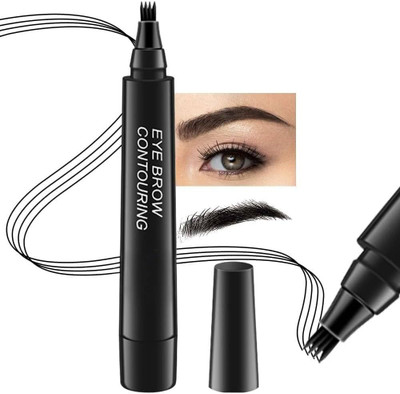 manasona Eyebrow Pen Applicator Creates Flawless Natural Looking Brows(Black)