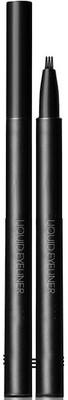 AFARAXIA 3 Way Tip Charming Black Liquid Long-Lasting Eyebrow Pencil(black)