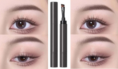 GABBU Eyebrow Cream Pen with Brush Lasting Not Smudge(gray)/(gray)