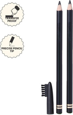 Herrlich BLACK EYEBROW PENCIL FOR EYEBROWS PACK OF 2(BLACK)