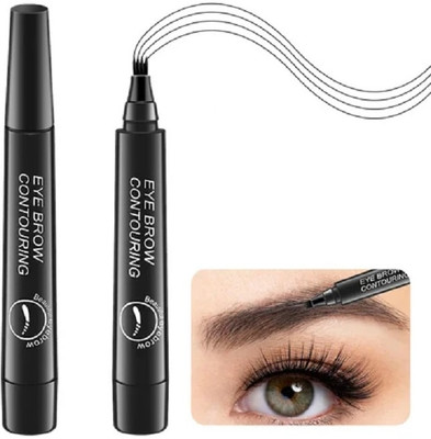 REIMICHI Waterproof Microblading Eyebrow Pencil with a Micro-Fork Tip Applicator-01(black)
