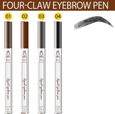 ADJD Eyebrow Pencil, Eyebrow Pen with 4 Micro-Fork Tip, Waterproof(MULTI COLOR)