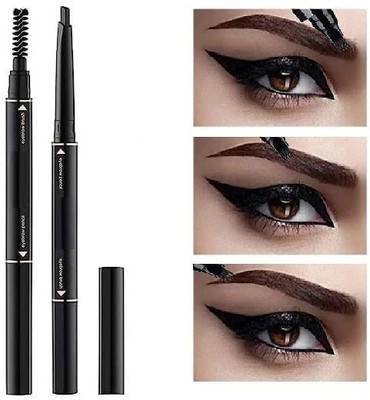 Facejewel Professional Eyebrow Pencil Precision Interchangeble Design(Black)