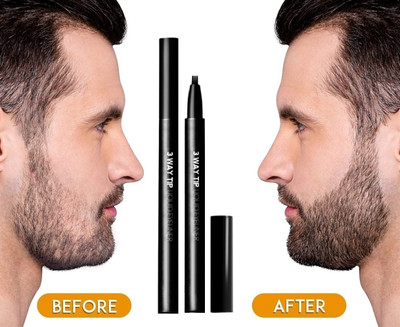Emijun Waterproof Long lasting Natural Brows Looking Eyebrow Pen Black(Black)