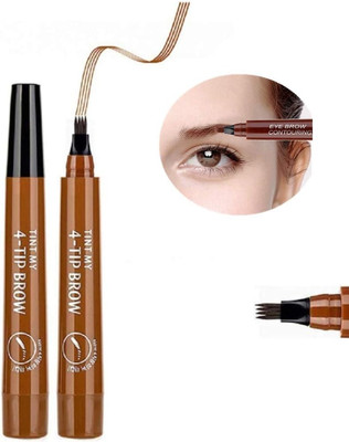 GULGLOW99 Magic Eyebrow Pencil,4-Tip Waterproof Brow Pencil(LIGHT BROWN)