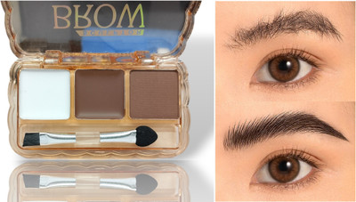 GULGLOW99 Eyebrow Palette With Wax Cream Travel-Friendly Eyebrow Palette(MULTI COLORS)