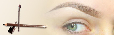 Herrlich Smudge proof , Waterproof and Pigmented Eyebrow pencil(BROWN)