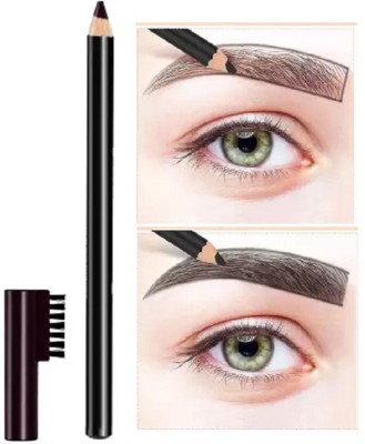 AMOSFIA Ultra Matte Black Pencil Long Stay Eyebrow Pencil(Jet Black)