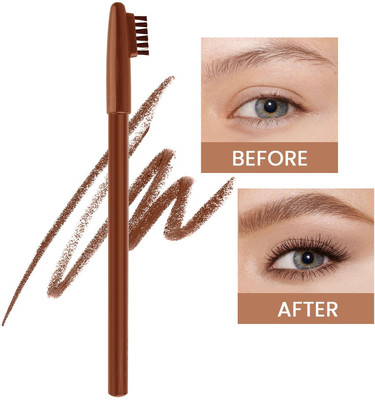 Luster Shine SMOOTH AND SOFT EYEBROW BROWN PENCIL WITH EYEBROW COMB 2 g(Brown)