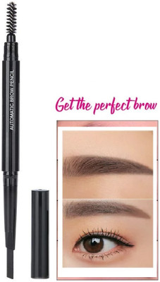 Arcanuy Eyebrow Pencil 2 in 1 Dual Function Eye Brow Filling Pencil with Brush Black(black)