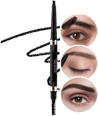 MYEONG 2 in 1 Dual Function Micro Precision Eye Brow Pencil 0.4 g(Black)