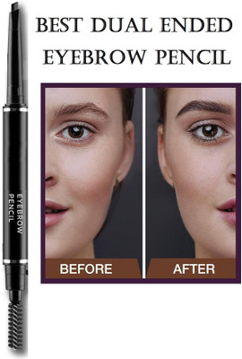 Vyomiris Dual-Ended Eyebrow Pencil Highly Pigmented formula(BLACK)
