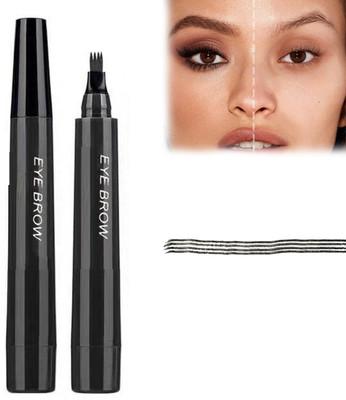 GFSU - GO FOR SOMETHING UNIQUE Eyebrow Pen with a 4 Micro-Fork Tip Creates Flawless Natural Looking Brows(black)