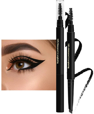 GABBU Brow Artist Eyebrow Pencil | Dual-Ended & Natural Finish Eyebrow Pencil(Black)