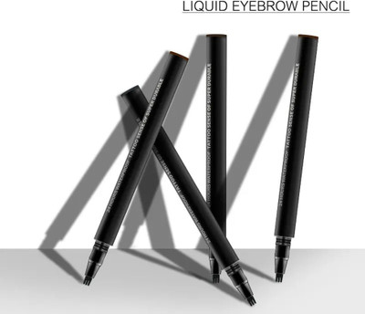 tanvi27 Waterproof Eyebrow Pencil Fork Tip Fine Sketch Long Lasting Natural Tattoo Pen(Jet Black)