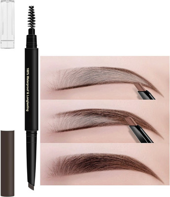 DARVING Eyebrow Pencil Long Lasting with Brush, Waterproof Retractable Brow Pencil(BROWN)