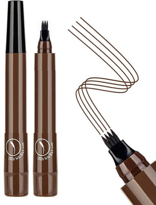 Sheny 1 pic Color Eyebrow Tattoo Pen Waterproof 4 Points Eyebrow Pen(brown)