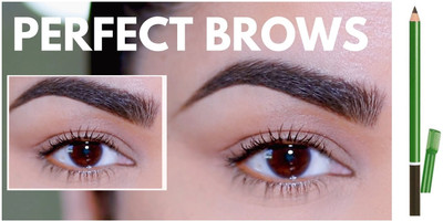 BLUEMERMAID HIGH QUALITY GREEN EYE BROW PENCIL FOR PERFECT EYEBROWS(BLACK)