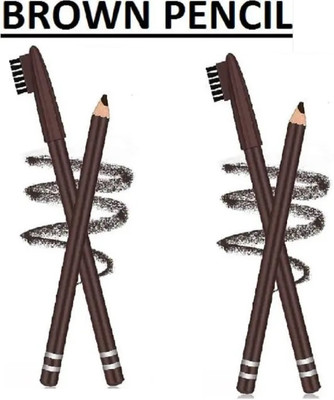 Jiwoo Eye Brow Shaper Water Proof Brown Eyebrow Pencil with Brush COMBO(BROWN)
