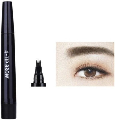 YAWI Liquid Eyebrow Pen, Waterproof Eyebrow Pencil with a Micro-Fork Tip Applicator(Black)