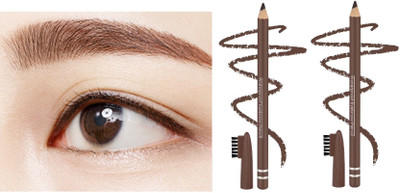 BLUEMERMAID MATTE LOOK BROWN EYE BROW PENCIL FOR PERFECT EYE LOOK(BROWN)
