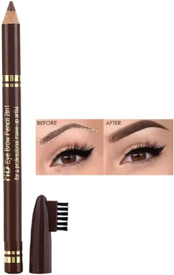 Neycare 3D Easy to Color Waterproof Eye Brow Pencil,Eyebrow Eye Liner Pencil Set(Brown)