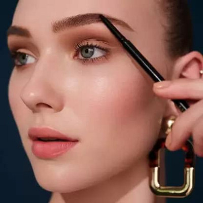 Sheny EYEBROW PENCIL 2 IN 1 DUAL SIDED PACK OF 1 (BLACK)(black)