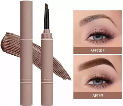 HUZURLU 3D Liquid Eyebrow Enhancing Pen Waterproof 4 ml(DARK BROWN)