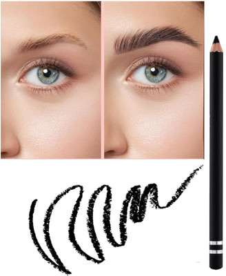 NADJA Smudge Proof or Water Proof Black Eyebrow Definer Pencil(BLACK)