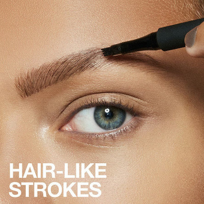 MYEONG 4 Micro-Fork Eyebrow Pen Applicator Creates Flawless Natural Looking Brows Pen(Black)