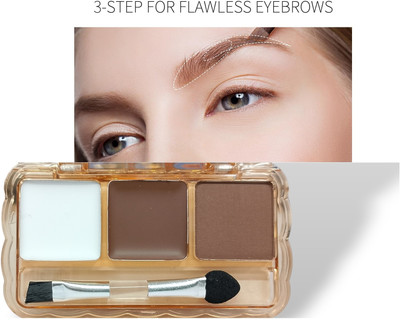 GULGLOW99 Travel-Friendly Eyebrow Palette With Wax Cream With Blendable Colors For Face(MULTI COLORS)
