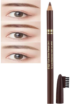JANOST Best Waterproof Long Stay Brows Soft Pencil + Brush(Brown)