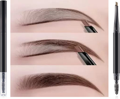 Sheny Eyebrow Pencil With Brush | Smudge Proof Eyebrow Definer Pencil(BROWN)