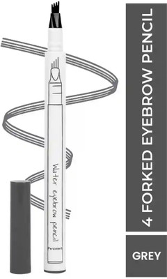 Emijun Eyebrow Pen with a 4 Micro-Fork Eyebrow Pen(grey)