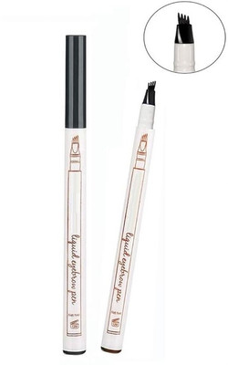 Emijun Microblading eyebrow shaping pen 4 micro fork tip tattoo(black)