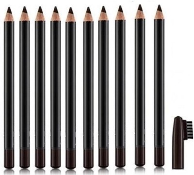 LILLYAMOR Matte Jet Black Eyebrow Pencil Waterproof Long Stay(Black)