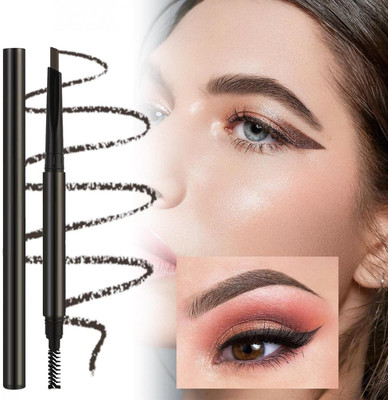 USBK Eyebrow Pencil | Micro Precision Retractable with a Spoolie 1.2 g(BLACK)