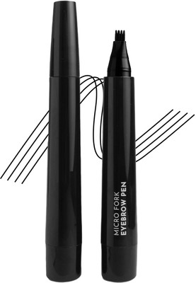 GULGLOW99 Eyebrow Pen with a 4 Micro-Fork Tip Creates Flawless Natural Looking Brows 1 g(BLACK)