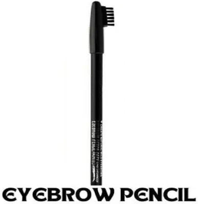 Facejewel Waterproof & Long lasting Black Eyebrow Pencil With Brush(Black)