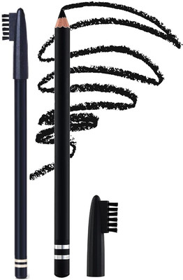 Aylily BEST QUALITY BLACK EYEBROW PENCIL WITH BRUSH(BLACK)