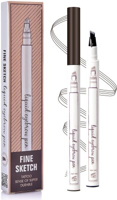 WOONGMI Eyebrow Tattoo Pen, Waterproof Microblading Eyebrow Pencil(BROWN)